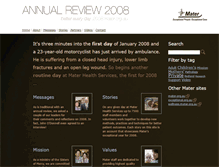 Tablet Screenshot of 2008.mater.org.au