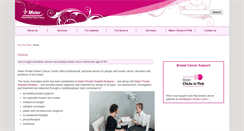 Desktop Screenshot of breastcancer.mater.org.au