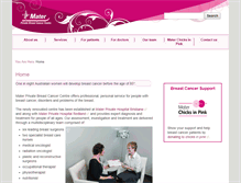 Tablet Screenshot of breastcancer.mater.org.au